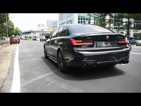 BMW 2020 M340i Akrapovic w SS link pipe onboard sound.