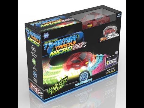 Neon Glow Twister Tracks Micro Racer Series