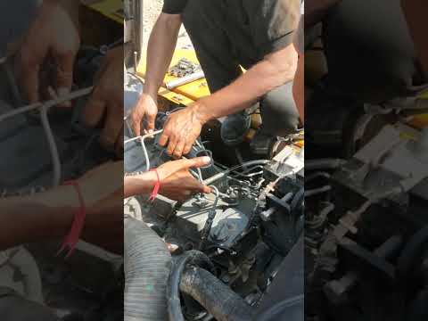 6BT Cummins Engine check Injectors. #cummins #excavator #india