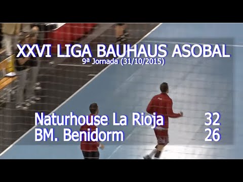 LIGA BAUHAUS ASOBAL J09 Naturhouse La Rioja - BM. Benidorm 32 - 26