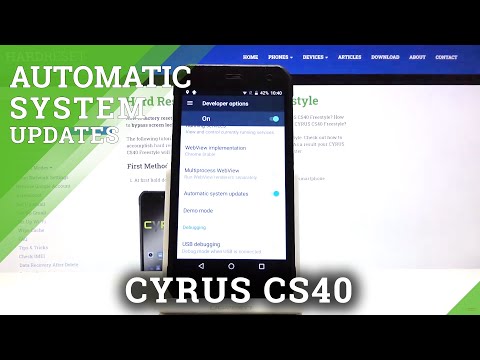 How to Turn On Auto System Update on CYRUS CS40 FREESTYLE – Enable Automatic System Update