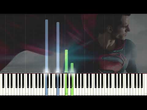 Man of Steel Theme | EASY Piano Tutorial
