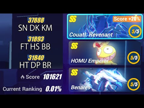 [HI3SEA] Memorial W78 - Couatl 37888/31573; Homu 31893; Benares 31840 - Exalted