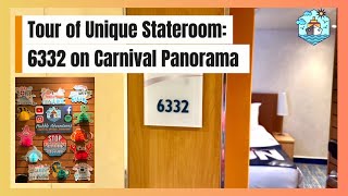 Tour: The Most Unique Interior Stateroom on Carnival Panorama  - Room 6332