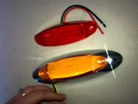 Peterson LED Clearance and Side Marker Trailer Lights with Chrome Bezel
