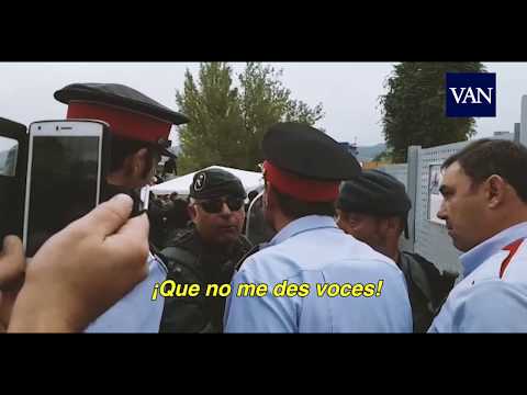 Referéndum Catalunya: tensión Guardia Civil contra Mossos