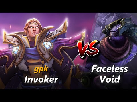 How to Invoker mid vs Faceless Void (feat. gpk) | First 10 minutes
