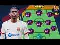 Barcelona potential starting lineup next Season with Estevao Willian (433) formation