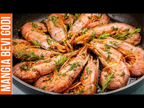 GAMBERONI IN PADELLA ALLA VENEZIANA