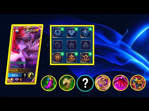 Chou Emblem TANK And Best Build New Gameplay | Mobile Legends