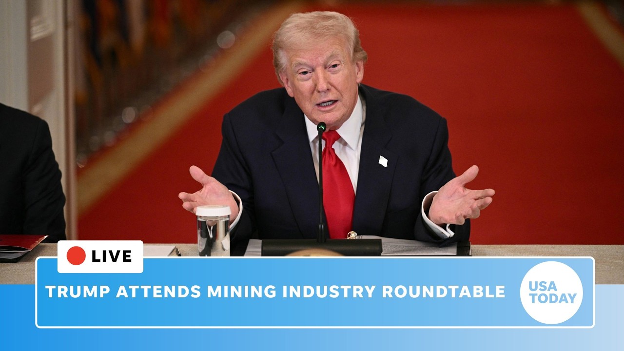 Live: Trump speaks at mining industry roundtable at State Department