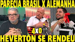 "PARECIA BRASIL E ALEMANHA.." FLAMENGO HUMILHOU O GALO! HEVERTON SE RENDEU AO FLAMENGO!
