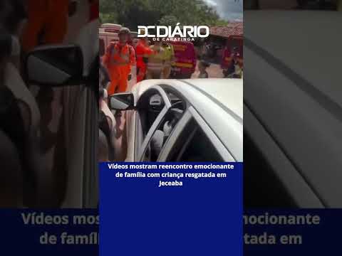 Vídeos mostram reencontro emocionante de família com criança resgatada em Jeceaba