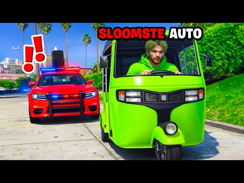 ONTSNAPPEN Van De Politie In SLOOMSTE Auto TER WERELD! (GTA)