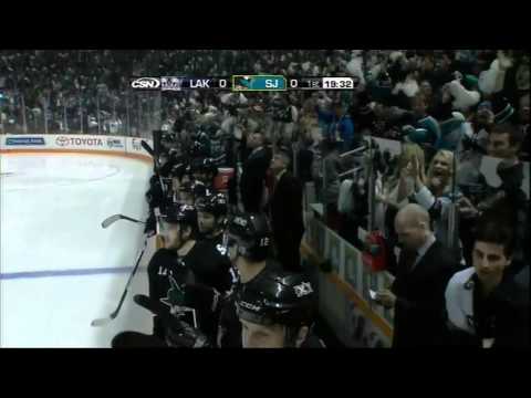 Dany Heatley playoff goal vs LA