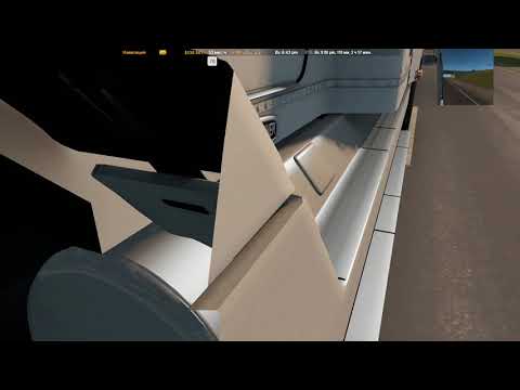 ATS 1.35. Freightliner FLD.Meridian (Mississippi) to Huntsville (Alabama).Coast to Coast map. #2