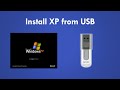 Install Windows XP From USB With WinSetupFromUSB New And Better Method