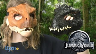 Jurassic World Tyrannosaurus Rex &amp; Indoraptor Masks from Mattel