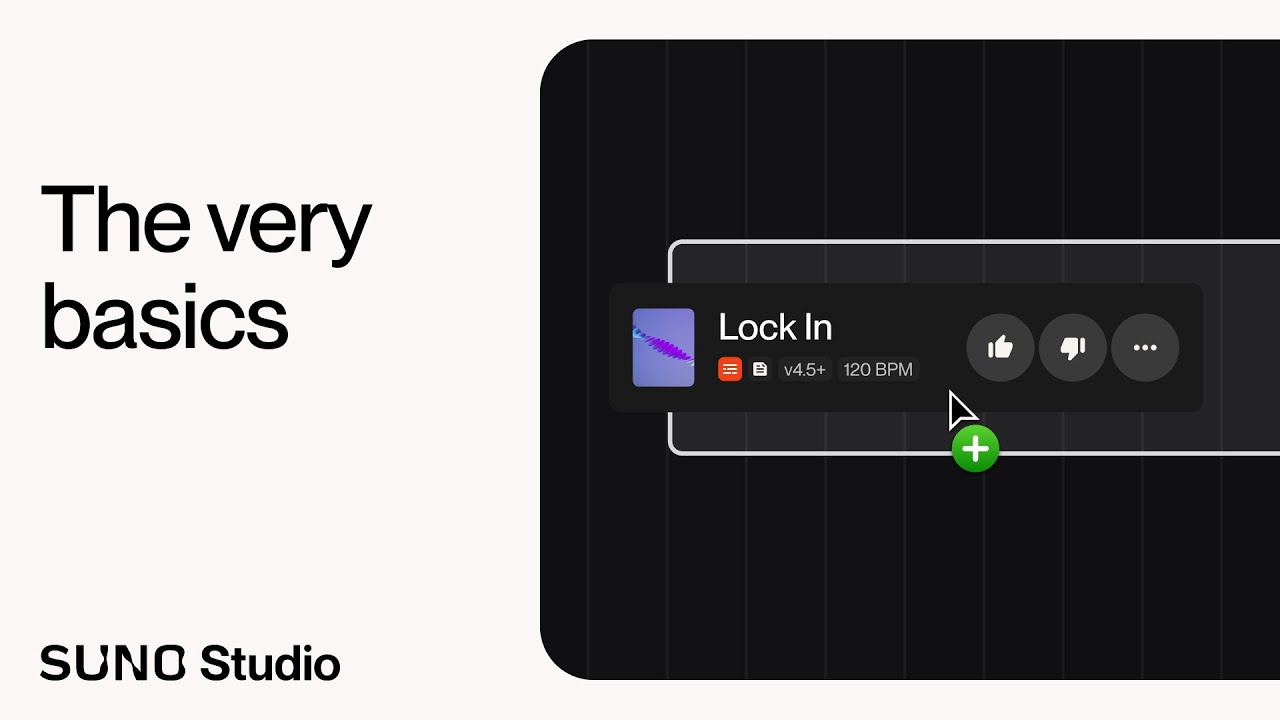 Suno Studio Fundamentals - The Very Basics