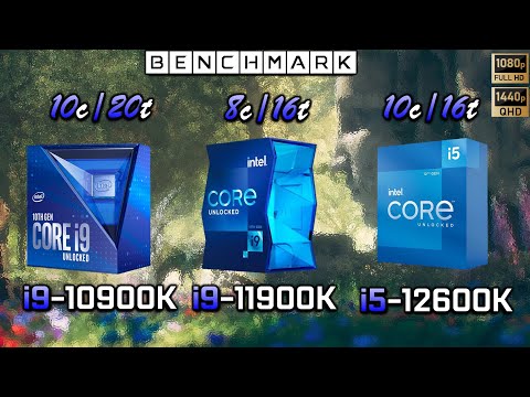 Intel i9 10900k vs i9 11900K vs i5 12600K // Benchmark // Test in 7 Games