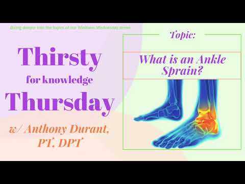 What is a Twisted/ Sprained Ankle? (Thirsty for Knowledge Thursday)