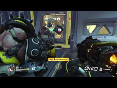 Overwatch MP: August 13, 2016 pt6 - Going Reinhardt For a Change
