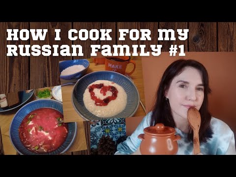 Cook like a Russian/Rice Kasha/Borsch/Meat In Ceramic Pots/Russian Family VLOG
