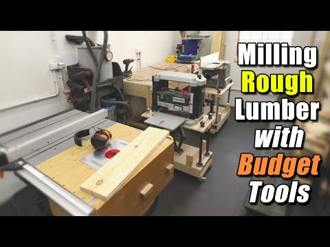Milling Rough Lumber with Budget Tools | Process of Milling Rough Lumber for Beginners