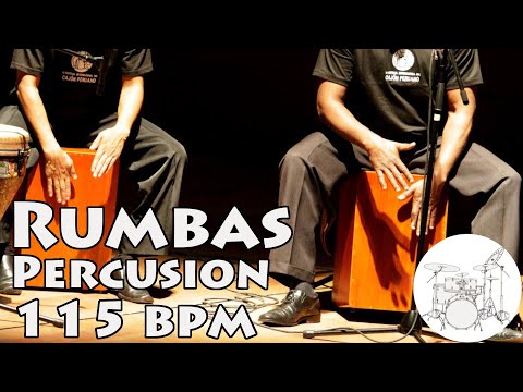 Play along drums flamenco Rumba 115 bpm :: Ritmo Para Tocar flamenco Rumba 115 bpm