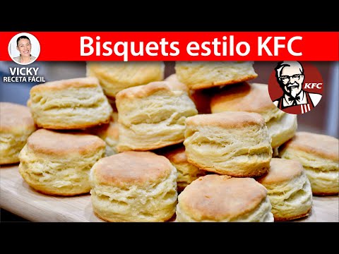 BISQUETS estilo KFC Buttermilk Biscuits o Scones | Vicky Receta Facil Video