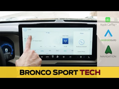 Sync 4 in the Ford Bronco Sport | Apple CarPlay, Android Auto and more! (2025 model)