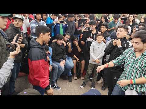 Fusok VS barto exhibición en  plaza de armas San bernardo