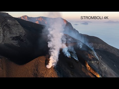 STROMBOLI in 4K  - 5 minutes full of eruptions (June 2024)