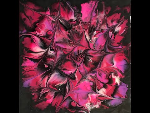 (340) NEW! Modified Reverse Flower Dip - Acrylic Pouring Technique
