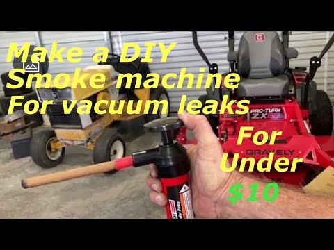 DIY smoke machine to check for vacuum leaks under $10 and less than 5 minutes!