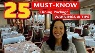 Royal Caribbean Unlimited Dining Package | 25 MUST-KNOW Warnings and Tips for 2026