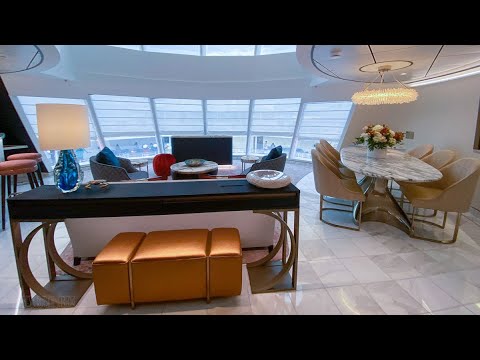 Disney Wish Tower Suite Concierge Stateroom Tour (Stateroom 14000)
