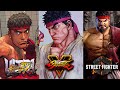 USF4 Vs SF5 Vs SF6 Ryu Victory Pose Comparison