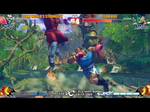 Arcade Infinity SF4 3-on-3 Teams - R1 Team RDD vs Team World's Strongest