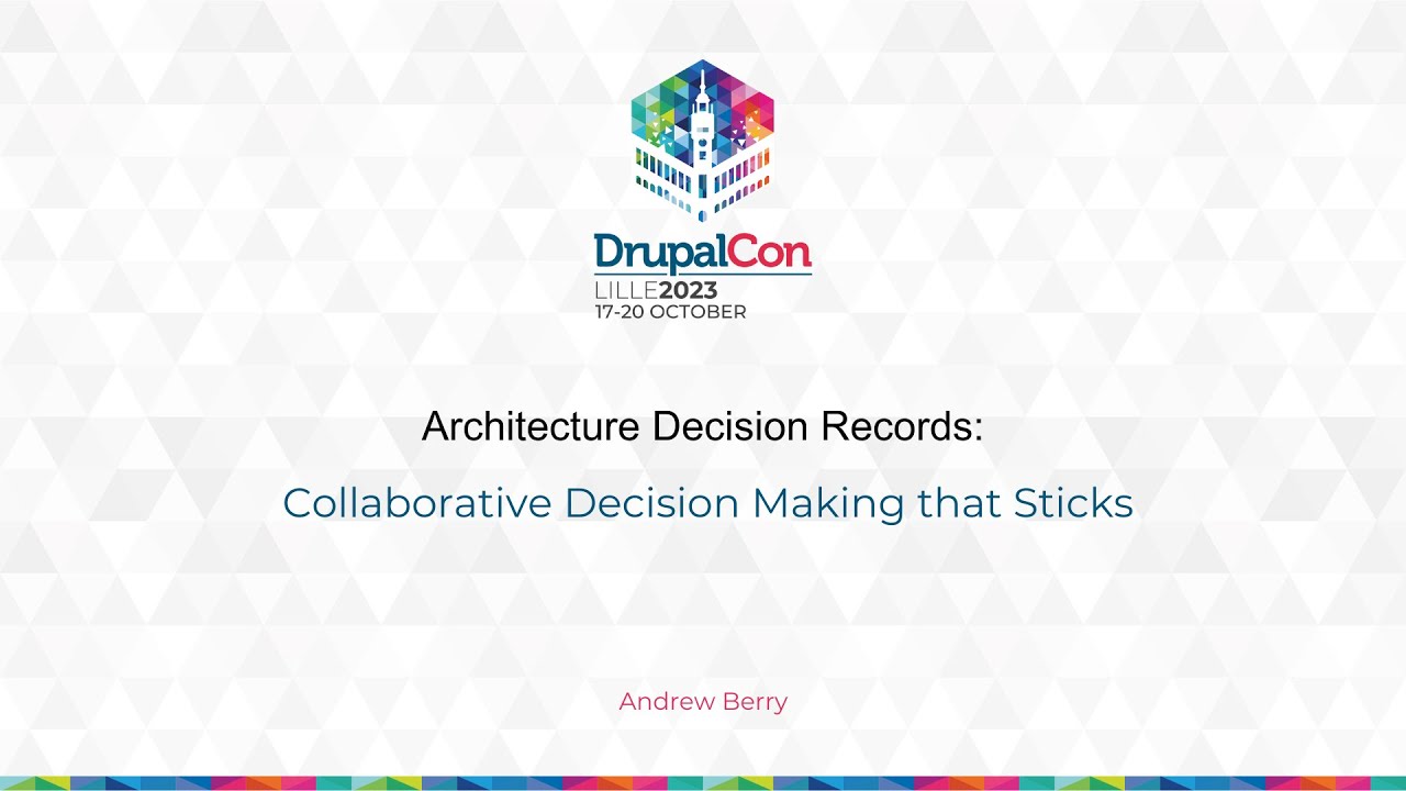 AGENCY & BUSINESS - Architecture Decision Records: Collaborative Decision Making that Sticks
