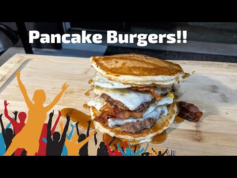 Pancake Burgers on the Char-Griller Flat Iron!