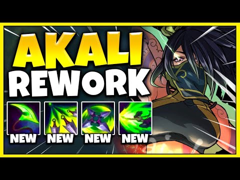 AKALI JUST GOT A NEW REWORK!!! 70 Energy Q, Magic Damage R1, & MORE! - League of Legends