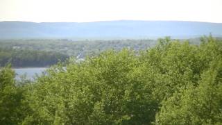 preview picture of video 'A View of the Sydport Nova Scotia and Westmount across the Harbour from Whitney Pier'
