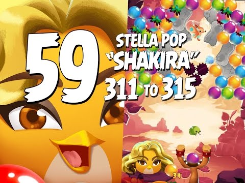 Shakira! Angry Birds Stella Pop Part 59 - Levels 311 to 315 - Love Lagoon Shakira Bird Update