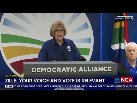 2024 elections Zille Your voice and vote is relevant