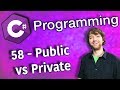 C Programming Tutorial 58 Public Vs Private