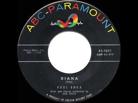 1957 HITS ARCHIVE: Diana - Paul Anka (his original #1 version)