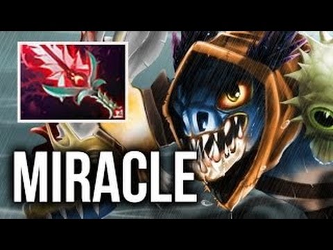 Miracle- Slark Bloodthorn Intense Game MMR Gameplay Dota 2