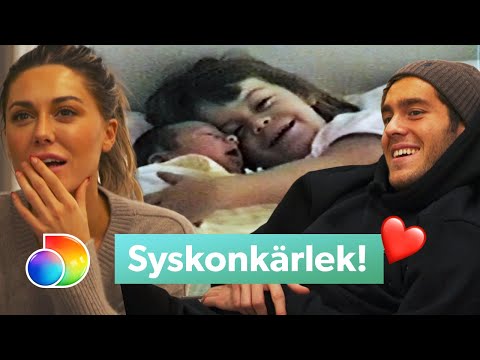 Wahlgrens värld | Bianca och Benjamin reagerar på sina gulligaste syskonstunder som små