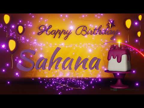 Sahana | Happy Birthday Song | Happy Birthday To You